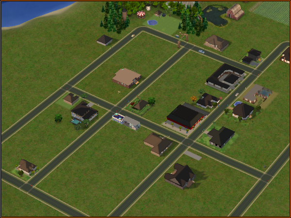 Sims 2 Default Replacement Terrain - Mallow Meadow